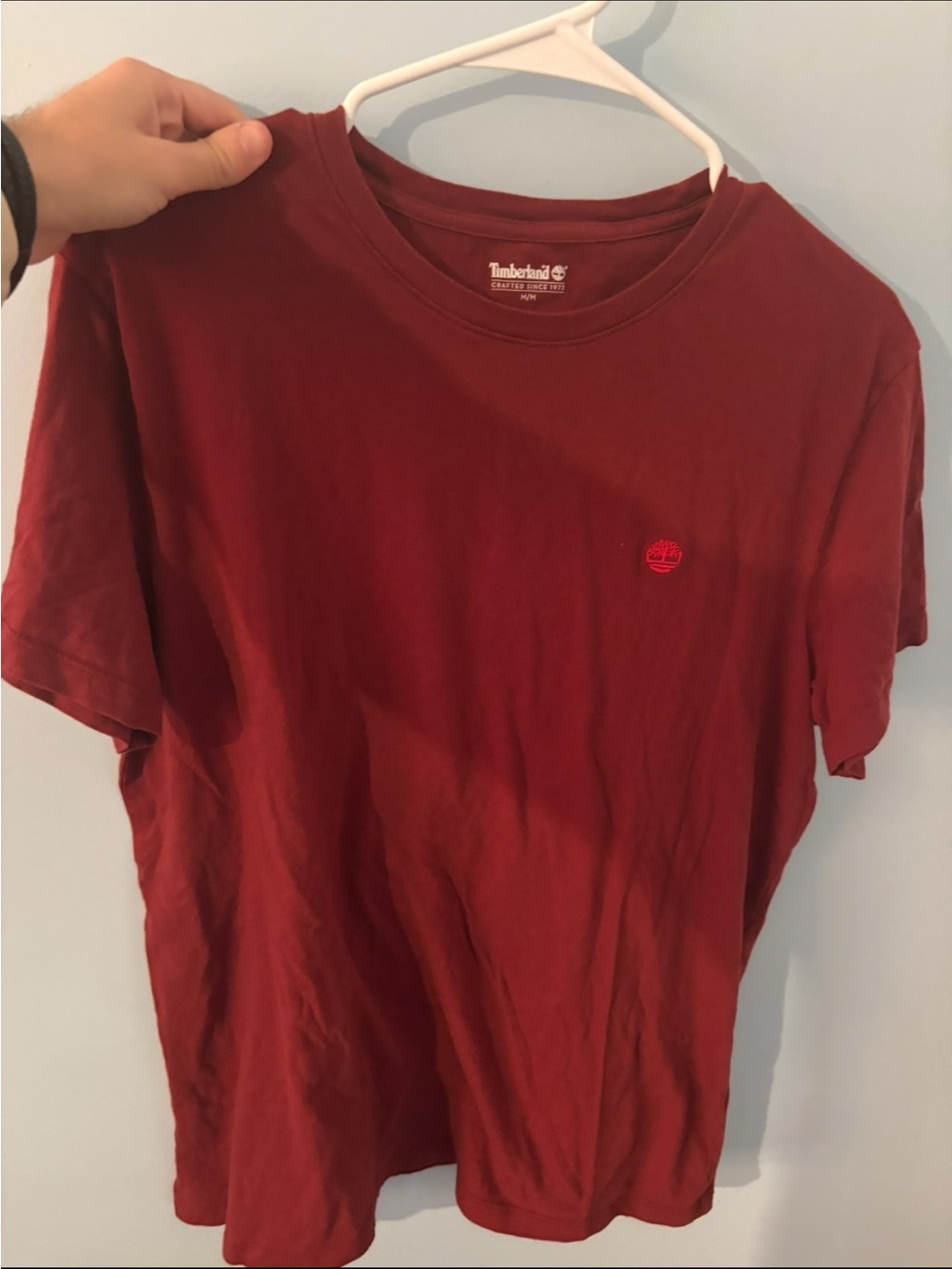 Timberland Classic T-Shirt in Burgundy men’s medium - Picture 1 of 3